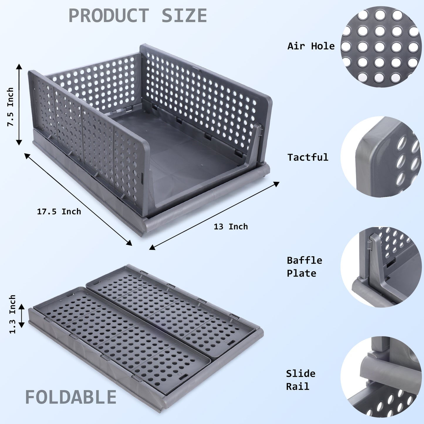 Stackable Multipurpose Wardrobe Organizer for Clothes | Foldable Storage Rack | Homeezify