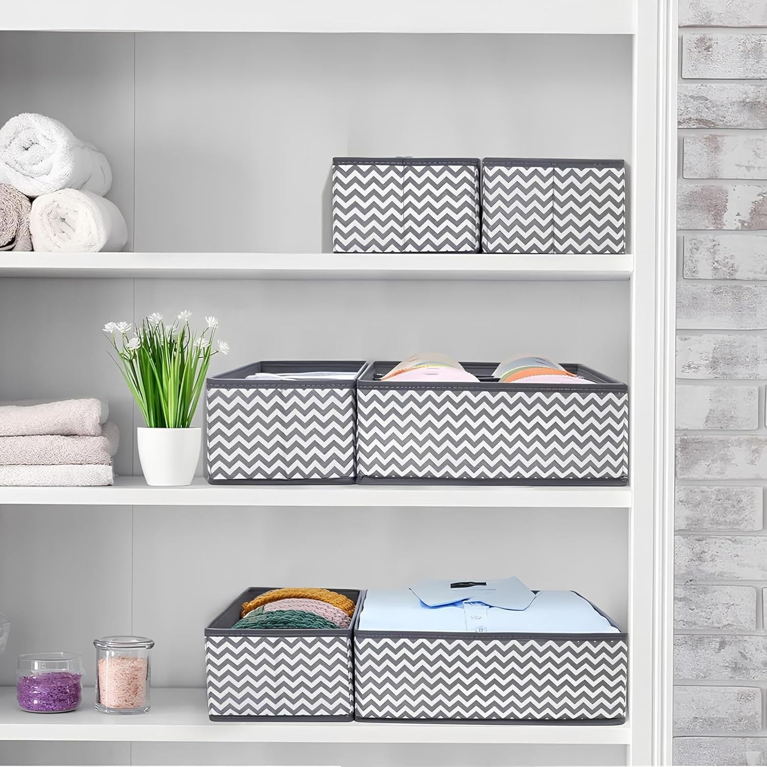 Space-Saving Fabric Storage Box - Image 2