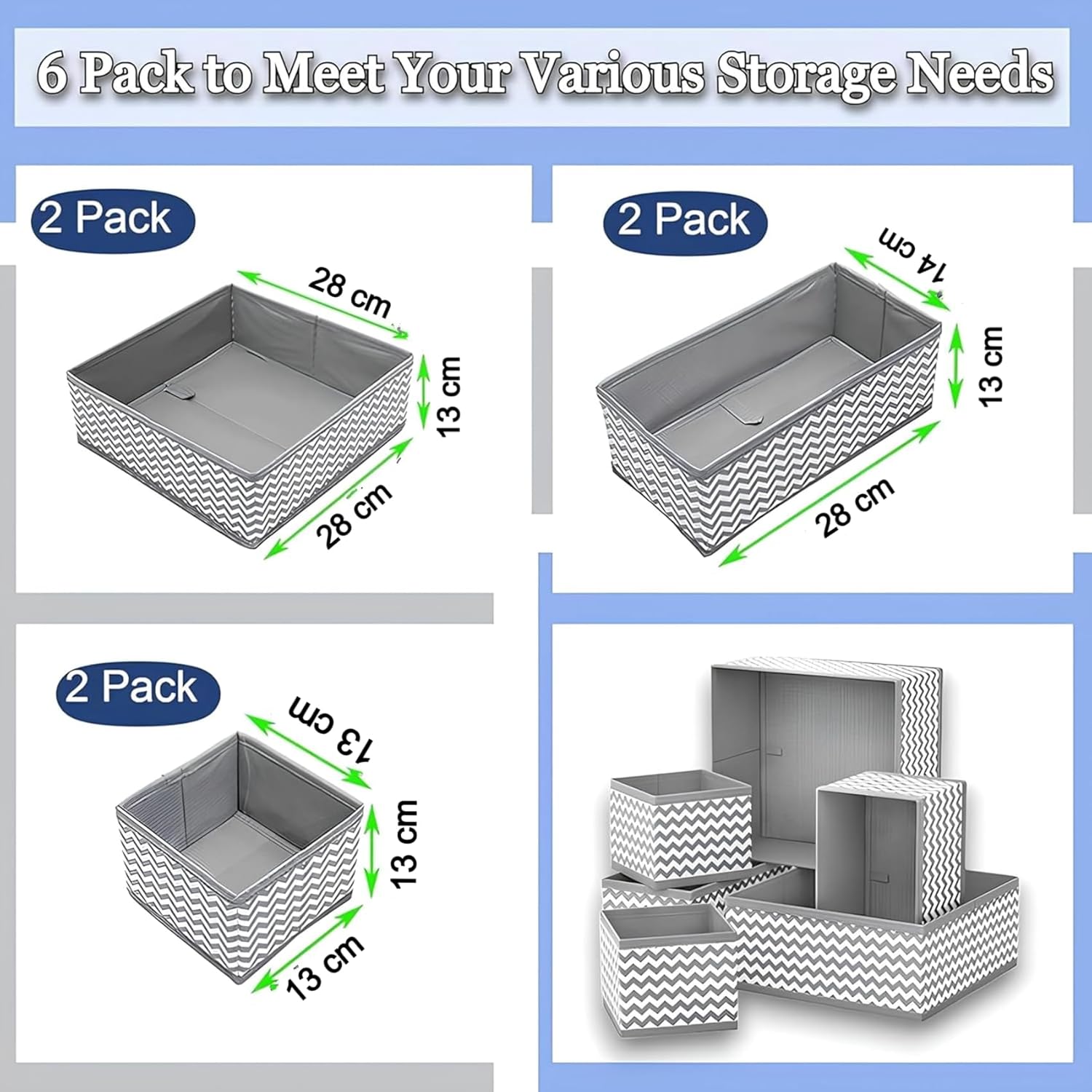 Space-Saving Fabric Storage Box - Image 3